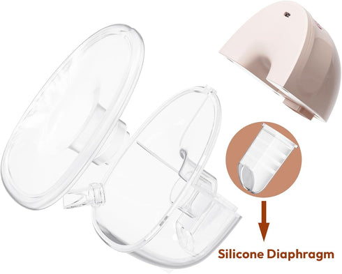 8111/8131, 2 Pack Set NCVI Replacement Diaphragm Compatible with Wearable Breast Pump BPA-Free Food Grade Silicone