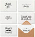 Generic Thank You Notes with Brown Kraft Envelopes, Thank You Cards Set, Blank