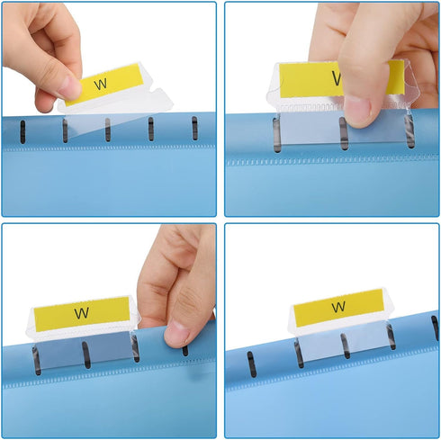 MerryNine Hanging File Folders, 15PCS Letter Size Suspension Files, Polypropylene Filing Cabinet Suspension Files with