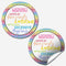 Warning Contents are Awesome Thank You Customer Appreciation Sticker Labels, 60 Circle Stickers for Small Businesses