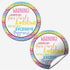 Warning Contents are Awesome Thank You Customer Appreciation Sticker Labels, 60 Circle Stickers for Small Businesses