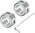 uxcell 2pcs Set Screw Shaft Collar for 8mm Shaft, 14mm OD, 8mm Thickness, Aluminum Alloy Clamp-On
