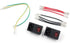 Antrader 2pcs AC250V 10A IEC 320 C14 Inlet Panel Socket with Fuse and Red Light Rocker Switch