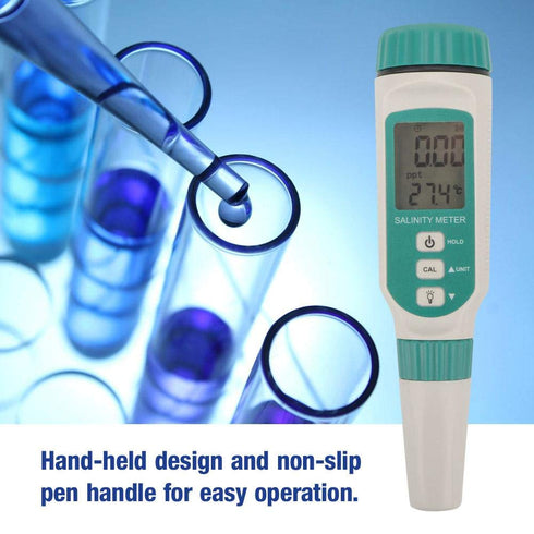 Digital Salinity Tester with Smart Sensor AR8012 Portable Salinity Meter for Water Source Monitoring