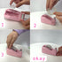 WELSTIK Desktop Office Tape Dispenser, Non-Skid Base for Packaging in Office, Restaurant, Pink