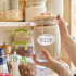 L LIKED 120 Stickers Dissolvable Food Labels for Containers, 1 1/2" x 2 1/2", Canning Labels for Jars (Roll of 120)