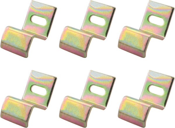 JCBIZ 6PCS Z Type Press Fit Locking Corner Brackets Shelf Corner Supports for