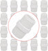 20Pack 1 Inch PVC Nipple Male Thread Coupling Adapter Connector, 1" PVC NPT Male Thread Coupling Pipe Fitting