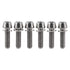 Titanium Ti Allen Hex Bolt M5x16 with Washer Screw for Bicycle Stem Parts Pack of 6 (Normal Titanium, M5x18mm)