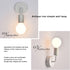 Senmubery Country Antique Iron Simple Wall lamp American Restaurant Bar Corridor Aisle Wall Sucker Wall lamp