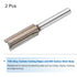 2pcs 1/4 Inch 7/16" 2 1.18 Inch YG6 HARFINGTON Straight Router Bit Shank Cutting Dia, Flutes Cutting Length Carbide