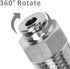 Push to Connect Fitting - 304 Stainless Steel Male Straight 5/32" Tube OD x 1/4" NPT Thread Pneumatic Push Lock Fitting