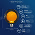 G125(G40) Dimmable Bulb, E26 1800K Bulbs, 4 80LM Bulbs FLSNT Vintage Large Oversized LED Edison Warm White Extra Big