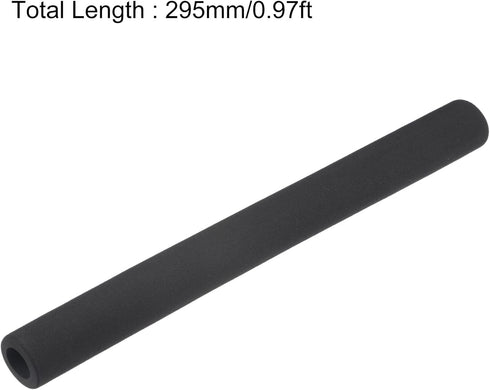 uxcell Foam Tubing for Handle Grip Support, Pipe Insulation, 17mm ID 27mm OD 295mm Length Black 2pcs