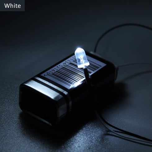 100Pcs 5MM 12V 9.4 Inch/24CM DiCUNO Pre Wired Daylight White LED Diodes, Ultra Bright Light Emitting Diodes Assorted