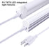 TRLIFE T5 T8 6FT T5 T8 (4 Pack) Power Cord, Long LED Light Cord with On/Off Switch, LED Wire Connector Power Cord