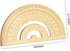 1 Piece Gold Brass Retro Semicircle Protractor Drawing Copper Ruler Angle Measure Tool Stationery Math Geometry Gift by mollensiuer