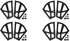 4pcs Shoes Cabinet Hinges Shoe Rack Hinge Black ABS Shoe Drawer Hinge