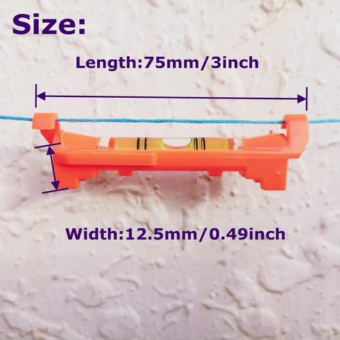 5Pcs Hanging Line Level String Levels Tools for Layout Brick Working, Site Lining, Flooring, Decking, Shed Base,