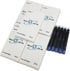 Gullor 25 PCS Blue Ink Cartridges for Jinhao Fountain Pens, 5 Packs, International Size