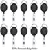 selizo 10pcs Retractable Badge Holders, ID Badge Clips with Carabiner Reel Clip