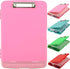 Clipboard with Storage, Foldable Nursing Clipboard, Waterproof Plastic Clipboards for Office Writing, Drawing (Pink)