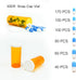 Pill Bottles with Snap Caps, Not Child Resistant Cap, Prescription Vials - Easy Open - Empty Medicine Plastic Containers for Personal Medication & Pharmacy ( 30 dram, 12pcs )