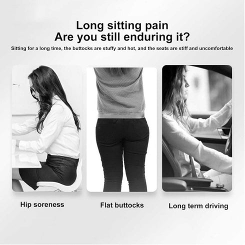 Pain,Tailbone Orthopedic Cushion, Memory Foam L Shaped Seat Cushion for Office Workers,Car Drivers, Instant Relief