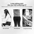 Pain,Tailbone Orthopedic Cushion, Memory Foam L Shaped Seat Cushion for Office Workers,Car Drivers, Instant Relief