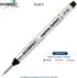 Schmidt 4 Pack 8126 Long Version Capless Rollerball Refill, Black Ink