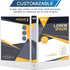 SUIN 1'' 3 Ring Binder - 12 Pack White View Binders with Round Ring, Large 200 Sheet Capacity