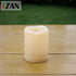 Set 1 3x4 inch iZAN of Outdoor Flameless LED Candle with Timer - Waterproof Plastic Flickering Battery Operated LED