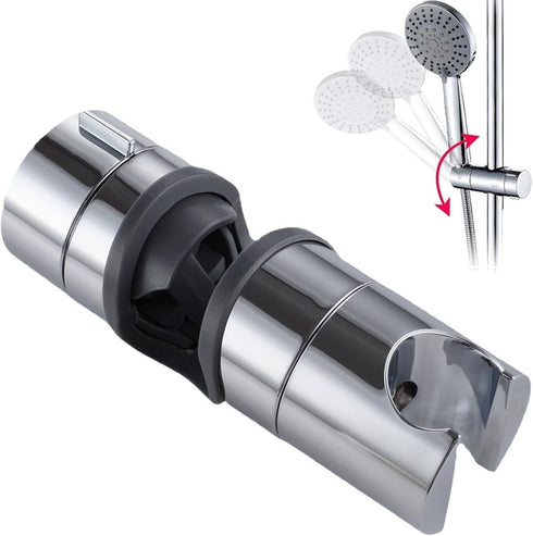 xlehoely Shower Head Holder for Slide Bar,Adjustable Shower Bracket Holder for Slide Bar