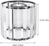 Drum Lampshades Crystal Lamp Shade Clear Glass Shade Cylinder Shaped Replacement Modern Ceiling Light Cover for Pendant