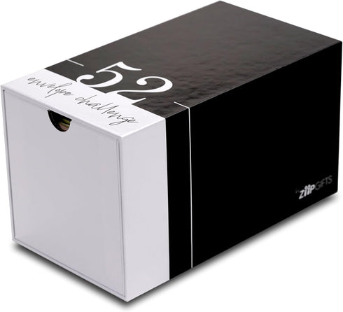 ZipGifts 52 $1,378 56 3 Envelope Money Saving Challenge Kit | Premium Card Stock Cash Stuffing Envelopes w/Clear