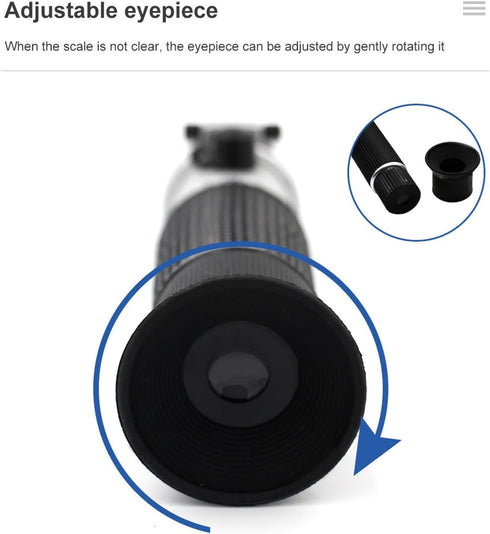 VGVGV 58-90% Brix Refractometer, Honey Refractometer Tester Brix Be Baume Beekeeping Tester with ATC for Honey