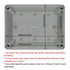 LeMotech Junction Box, IP67 Waterproof Dustproof ABS Plastic Project Box, Gray, 6.9 x 4.9 x 3.9 inch (175 x 125 x 100