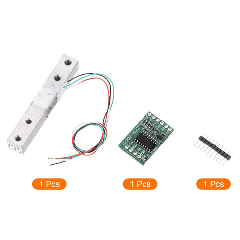 MECCANIXITY Digital Load Cell Weight Sensor Kit, 10KG + HX711 Module, 24 Bit Precision A/D Dual-Channel