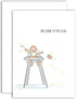 Gooji 5x7 Baby Shower Card - Funny Highchair Greeting for New Parents