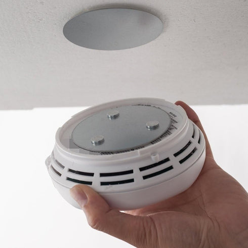 cakuuma 10 (5pcs) Magnetic Smoke Detector Installation Tool,Quick and Easy Fastening Ceiling Mounted Kit for Smoke
