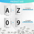 4 Sets 3 2.54 Inch 2 Sets 2 Sets x Bottle Service Sign Replacement Cards with Letters and Numbers, Led Light Vip