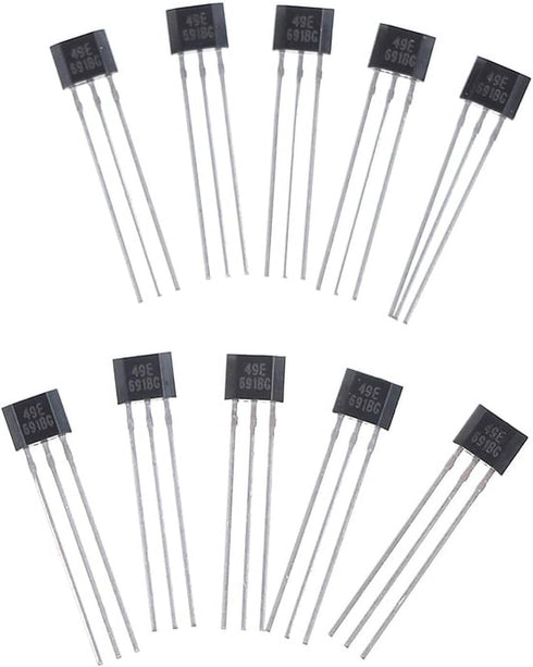10Pcs Hall Element 49E Oh49E Ss49E Linear Sensor, Industrial Electrical