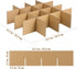 6-Pack 13.18X13.18 Inch Healifty Cardboard Moving Box Dividers Partitions for Safe Transporting Glassware Dishes