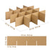 Packing 13.19 3.15 Inches Cardboard Box Dividers for Moving Boxes Glassware and Dish Boxes Inserts X for Safe Transport