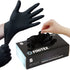 FINITEX Black Nitrile Disposable Gloves - 5mil Powder-free Medical Exam Gloves, 100 PCS (Small)