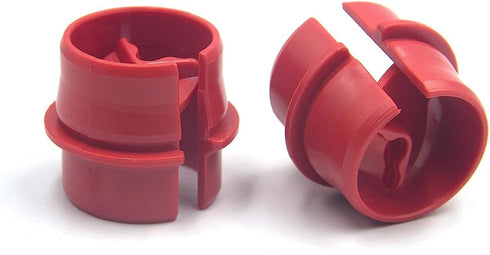 25pcs 3/4 Inch Non-Metallic Cable Connector, Snap Style Installation for Confined Areas, Three Cables #6-#8 (Red)