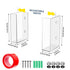 (1-Tier) NiHome Clear Acrylic Wall Mount Glove Box Holder Tissue Box Dispenser for Kitchen, Bathroom, Garage, Lab