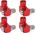 4PCS NPT 360 Degree Swivel Air Hose Connector, 1/4in Industrial Air Fittings Pneumatic Tool Adapter