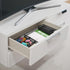 Desk Drawer Organizer Tray, Adjustable 6 Grid Metal Mesh Storage Box for Office, Home, School Supplies, 12.6X9X1.9