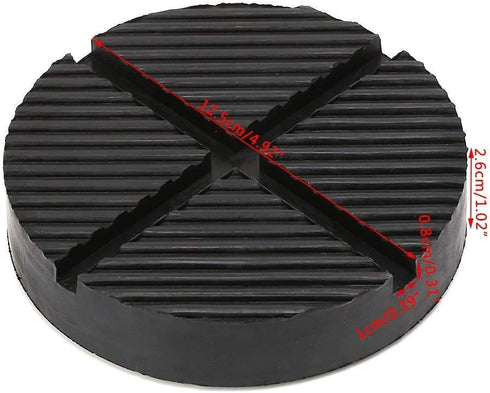 Universal Floor Jack Rubber Pad Adapter, Pinch Weld Side Frame Rail Protector Puck/Pad (1 Pack)